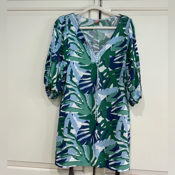 FARM Rio Tropical Leaf Shift Dress (D8) - Picture 1 of 6